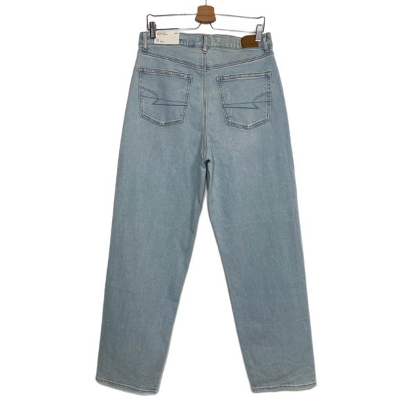American Eagle Strigid Highest Rise Baggy Straight Jeans - Picture 2 of 16